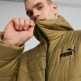 ג'קט ומעיל פומה לגברים PUMA Ess Hooded Padded Jacket - ירוק זית