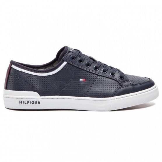 נעלי סניקרס טומי הילפיגר לגברים Tommy Hilfiger Core Corporate - כחול נייבי