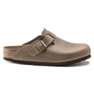 כפכפי בירקנשטוק לנשים Birkenstock Boston - בז'