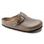 כפכפי בירקנשטוק לנשים Birkenstock Boston - בז'
