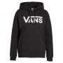 סווטשירט ואנס לנשים Vans Wm Drop V Logo Hoo - שחור