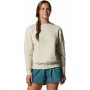 סווטשירט Mountain Hardwear לנשים Mountain Hardwear  LOGO PULLOVER CREW  - בז'