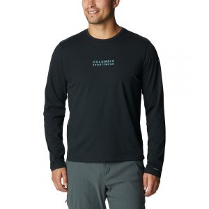 חולצת טי שירט ארוכות קולומביה לגברים Columbia CSC ALPINE WAY - שחור