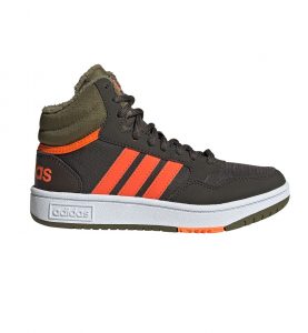 נעלי סניקרס אדידס לנשים Adidas Hoops Mid 30 K - ירוק/כתום