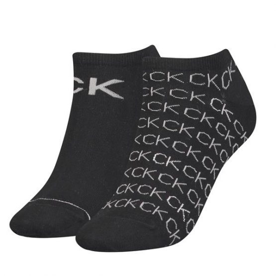 גרב קלווין קליין לגברים Calvin Klein Ck Sneaker 2p - שחור