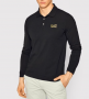 חולצת פולו ארמאני לגברים EA7 Emporio Armani EA7 POLO SHIRT COTTON - שחור