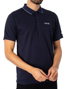 חולצת פולו רגטה לגברים Regatta Maverick V Active Polo Shirt - כחול כהה