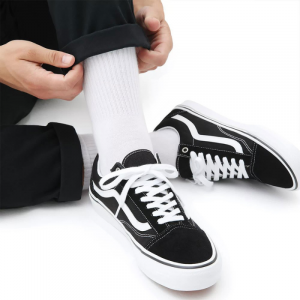 נעלי סניקרס ואנס לגברים Vans Skate Old Skool - שחור/לבן