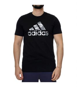 חולצת טי שירט אדידס לגברים Adidas CAMO BOS - קרם