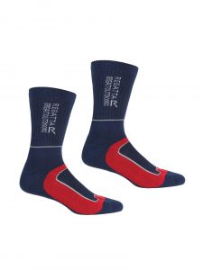 גרב רגטה לגברים Regatta Season Socks - 2 Pack - Navy - כחול/אדום