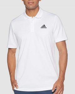 חולצת פולו אדידס לגברים Adidas M D2M POLO - לבן