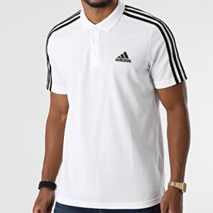 חולצת טי שירט אדידס לגברים Adidas EMBROIDERED SMALL LOGO 3 - לבן