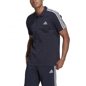 חולצת טי שירט אדידס לגברים Adidas EMBROIDERED SMALL LOGO 3 - כחול