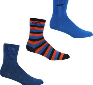 גרב רגטה לגברים Regatta Lifestyle Socks 3 Pack - כחול/כתום