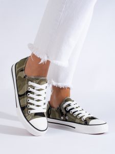 נעלי סניקרס She Love It לנשים She Love It KAMILA - ירוק צבאי