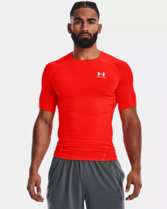 חולצת אימון אנדר ארמור לגברים Under Armour Short Sleeve - אדום