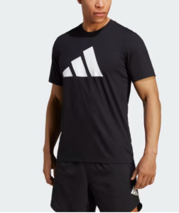חולצת טי שירט אדידס לגברים Adidas TR-ES FR LOGO - שחור+