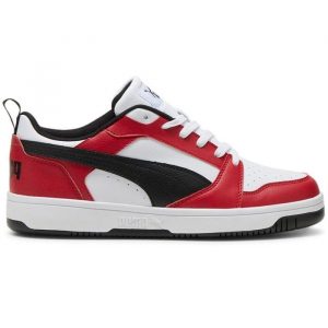 נעלי סניקרס פומה לגברים PUMA Rebound V6 - לבן/אדום