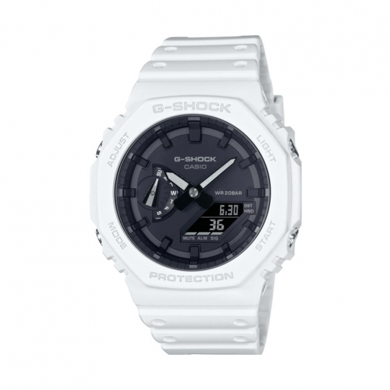 שעון קסיו ג'י-שוק לגברים G-SHOCK GA-2100SKE-7A - לבן