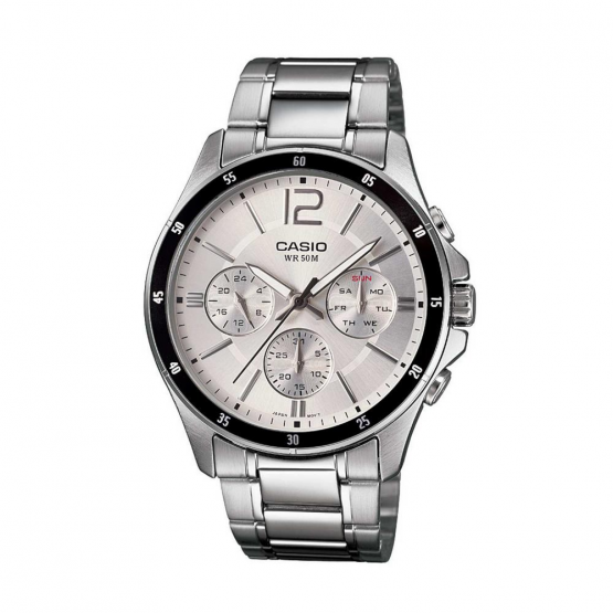 שעון קסיו לגברים CASIO MTP-1374D-7A - כסף