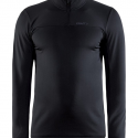 חולצת אימון Craft לגברים Craft Core Gain Midlayer Half Zip - שחור