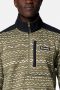 סווטשירט קולומביה לגברים Columbia Fleece sweater - ירוק/לבן/שחור