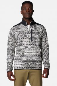 סווטשירט קולומביה לגברים Columbia Fleece sweater - שמנת