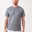 חולצת טי שירט VN לגברים VN 3 TSHIRTS BORDO - אפור