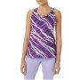 גופיה קצרה אסיקס לנשים Asics ASICS Wild Camo Tank - סגול/צבעוני