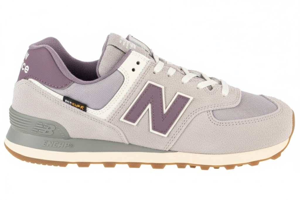 נעלי סניקרס ניו באלאנס לגברים New Balance U574ESJ - אפור/סגול