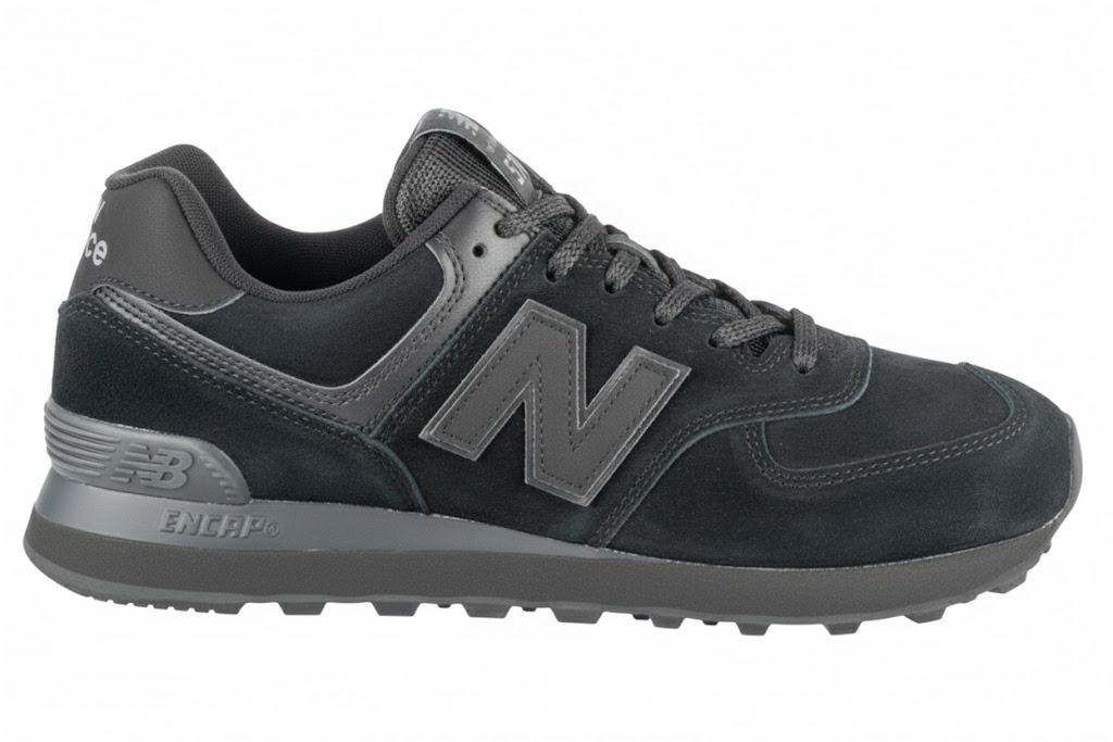 נעלי סניקרס ניו באלאנס לגברים New Balance U574ESJ - שחור/אפור