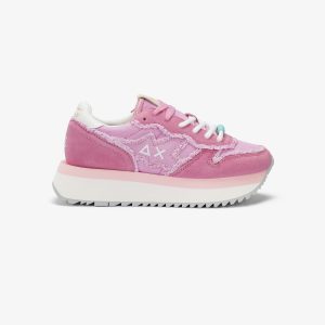 נעלי סניקרס SUN68 לנשים SUN68 BIG STARGIRL CANVAS - ורוד