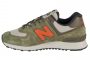 נעלי סניקרס ניו באלאנס לגברים New Balance U574SOC - ירוק/כתום
