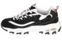נעלי סניקרס סקצ'רס לנשים Skechers D'Lites Devoted Fan - שחור/לבן