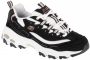 נעלי סניקרס סקצ'רס לנשים Skechers D'Lites Devoted Fan - שחור/לבן