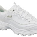 נעלי סניקרס סקצ'רס לנשים Skechers D'Lites - Fresh Start - לבן/כסף
