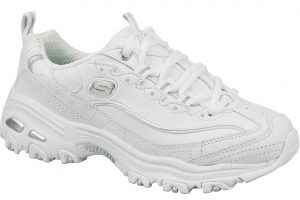 נעלי סניקרס סקצ'רס לנשים Skechers D'Lites - Fresh Start - לבן/כסף