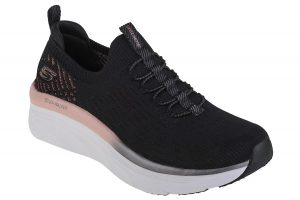 נעלי סניקרס סקצ'רס לנשים Skechers D'Lux Walker Let It Glow - שחור/ורוד/לבן