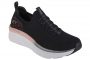נעלי סניקרס סקצ'רס לנשים Skechers D'Lux Walker Let It Glow - שחור/ורוד/לבן