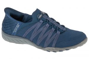 נעלי הליכה סקצ'רס לנשים Skechers Breathe Easy - Roll With Me - כחול/אפור