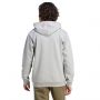 סווטשירט אדידס לגברים Adidas Essentials Fleece Big Logo Hoodie - אפור/לבן