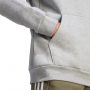 סווטשירט אדידס לגברים Adidas Essentials Fleece Big Logo Hoodie - אפור/לבן