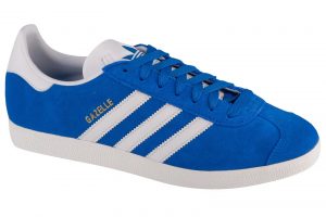נעלי סניקרס אדידס לגברים Adidas Originals Gazelle - כחול/לבן