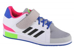 נעלי אימון אדידס לגברים Adidas Power Perfect 3 - לבן/צבעוני
