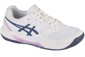 נעלי טניס אסיקס לנשים Asics  Gel-Dedicate 8 Clay  - לבן/כחול