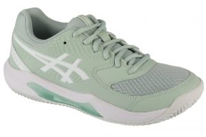 נעלי טניס אסיקס לנשים Asics  Gel-Dedicate 8 Clay  - ירוק בהיר/לבן