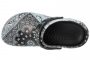 נעליים שטוחות קרוקס לגברים Crocs  Bistro Graphic Clog  - שחור/לבן/אפור