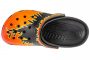 נעליים שטוחות קרוקס לגברים Crocs Classic Flames Clog - שחור/כתום