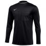 חולצת אימון נייק לגברים Nike Dri-FIT Referee Jersey Longsleeve - שחור