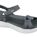 סנדלים סקצ'רס לנשים Skechers  On the GO 600 - Brilliancy - אפור כהה